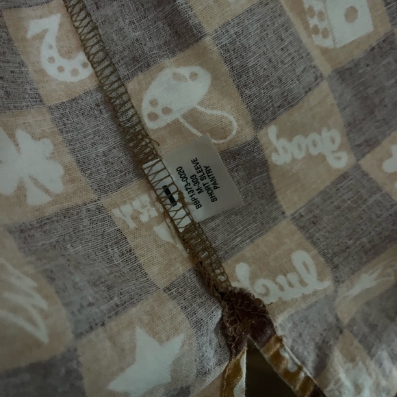 Big Bud Press Brown and White Iconic Checkered Shirt - Limited run print “Lucky” - Picture 4 of 5